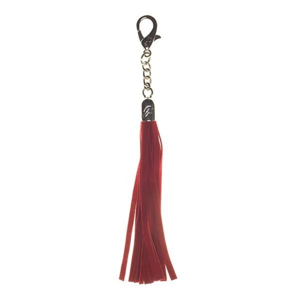 NIB Grace Adele Tassel hanging purse clip-on red